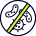 <p class="text-xl"><span class="font-bold">Antibakteriell</span></p><h3></h3><p>
Verhindern das Wachstum von Bakterien und anderen Mikroben

</p><p></p>