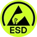 <p style="" class="font-bold text-xl">ESD-fähig</p><p class="text-base" style="">Schutz empfindlicher Elektronikbauteile</p>
